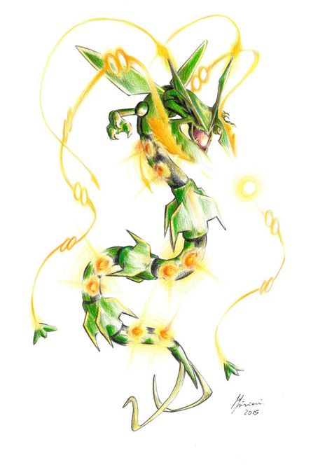 Mega Rayquaza used Hyper Beam by LorenzoLivrieri.deviantart.com on @DeviantArt Rayquaza Tattoo, Rayquaza Wallpaper, Pokémon Drawings, Mega Rayquaza, Deadpool Pikachu, Foo Dog Tattoo, Pokemon Fusions, Legendary Pokemon, Mew And Mewtwo