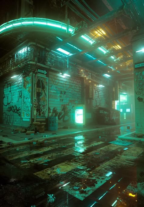 Fantasy Cyberpunk City, Dystopian Cyberpunk City, Arcane Undercity Aesthetic, Undercity Aesthetic, Cyberpunk City Aesthetic, Cyberpunk City Concept Art, Cyberpunk City Art, Cyberpunk Landscape, Cyberpunk Architecture