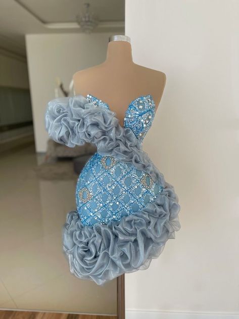 Baby Blue Short Dress, Minna Fashion, Blue Short Dress, High Neck Black Dress, Gorgeous Prom Dresses, Blue Dress Short, Miss Dress, Black Sequin Dress, Gala Dresses