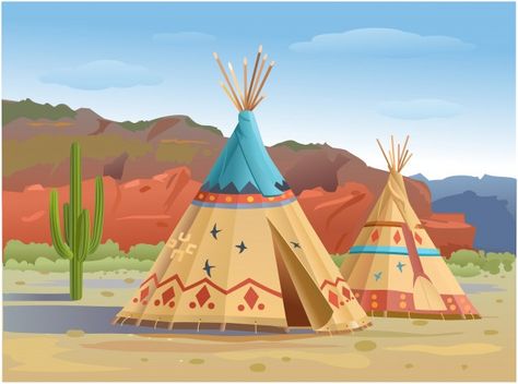 Tipi Painting, Teepee Pattern, Children's Book Layout, Earth Bag Homes, Mexican Colors, Native American Men, Boho Styl, Traditional Toys, Bedroom Murals