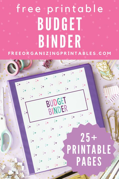 This free printable budget binder can help you organize your finances, allowing you to spend less money and save more. Establish your financial goals, track your spending, make progress on paying down debt, saving for the future, and more! | #budgetbinder #finances #budgeting #savingmoney Debt Printable Free, Bill Organizer Free Print, Finance Binder Printables Free, Budget Book Diy Saving Money, Free Finance Planner, Monthly Bill Tracker Free Printable Budget Binder, Free Biweekly Budget Printable, Monthly Budget Planner Templates Free Printables, A6 Budget Binder Free Printables