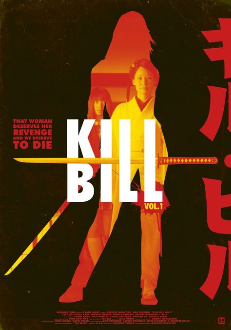 Quentin Tarantino Movie Posters, Tarantino Poster Art, Quentin Tarantino Poster, Kill Bill Movie, Kill Bill Vol 1, Poster Grafico, Tv Poster, Film Vintage, Loft Ideas