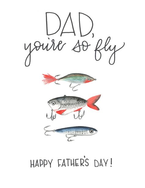 Fathers Day free watercolor printable for fishing Father’s Day Cards Diy Aesthetic, Father’s Day Fishing Card Ideas, Fathers Day Fishing Craft, Watercolour Fathers Day Cards, Watercolor Fathers Day Card Ideas, Father’s Day Watercolor Card, Fathers Day Watercolor Cards, Fathers Day Fishing Card, Fathers Day Drawings Ideas