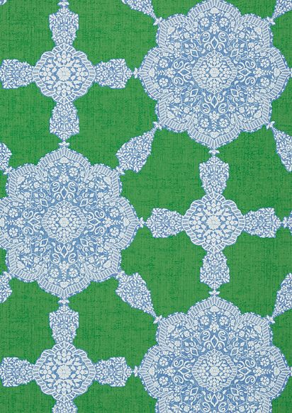 Thibaut's New Collection is Fabulous! Construction Wallpaper, Blue And White Wallpaper, Thibaut Wallpaper, Powder Room Wallpaper, Green Interior Design, Paisley Wallpaper, Affordable Interior Design, Gray Bathroom, Green Accessories