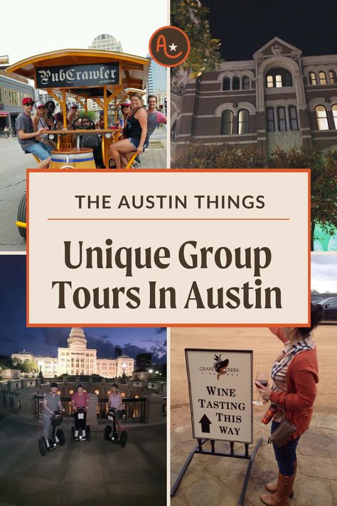 Travelling is more rewarding when experienced with a group, and Austin, Texas is one of the top destinations in the U.S. to enjoy a unique group tour. From sightseeing cruises to food tours, there are so many options to choose from. Here are the 10 best group tours for you to explore in Austin for 2023. Discover all that Austin has to offer and pick your favorite! Read more at TheAustinThings.com. Austin Weekend Itinerary, Austin Texas Travel, Murals In Austin Texas, Sixth Street Austin Texas, The Domain Austin Texas, Texas State Capitol, Austin Travel, Austin Restaurants Top 10, Lady Bird Lake