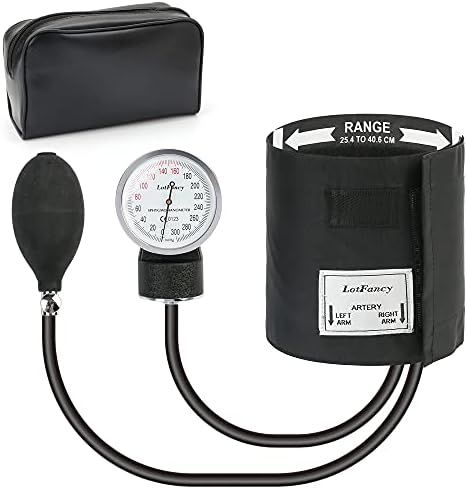 LotFancy Manual Blood Pressure Cuff, Adult Cuff 10"-16", Aneroid Sphygmomanometer, Calibrated BP Gauge for Accurate Readings, with Zipper Case, Black Check more at https://hibukvita.com/shop/medical-and-health-devices/blood-pressure-monitors/lotfancy-manual-blood-pressure-cuff-adult-cuff-10-16-aneroid-sphygmomanometer-calibrated-bp-gauge-for-accurate-readings-with-zipper-case-black/ Bp Machine, Health Device, Blood Pressure Monitors, Blood Pressure Cuff, 8th Sign, High Blood Sugar, Blood Pressure Monitor, Easy Yoga, Arm Workout