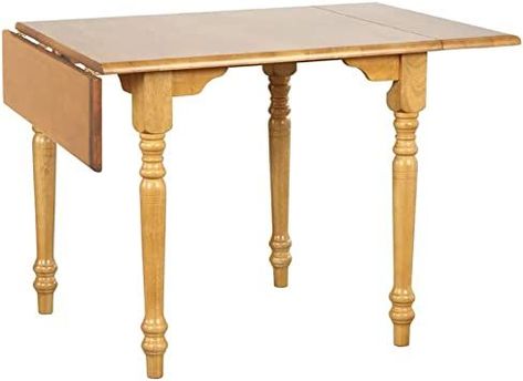 Sunset Trading Selections 48" Rectangular Extendable Drop Leaf Light Oak | Seats 6 Dining Table Light Oak Dining Table, Butterfly Leaf Table, Dining Table Light, Leaf Dining Table, Small Dining Area, Dinette Sets, Drop Leaf Dining Table, Drop Leaf Table, Oak Dining Table