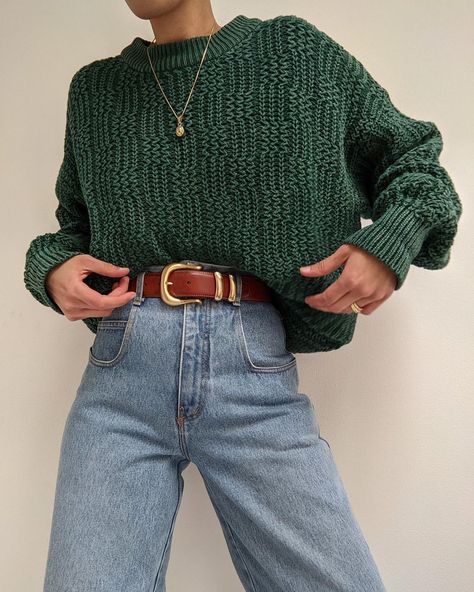 Turquoise Sweater Outfit, Sweater And Jeans Outfit, Sweaters Outfit, Sage Sweater, 1980’s Fashion, Turquoise Sweater, Movies Outfit, Other Outfits, Fancy Outfits