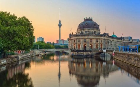 Museum Island, Berlin Museum Island Berlin, Watercolor References, What To Do In Berlin, Things To Do In Berlin, Visit Berlin, Museum Island, Brandenburg Gate, The British Museum, Central Europe