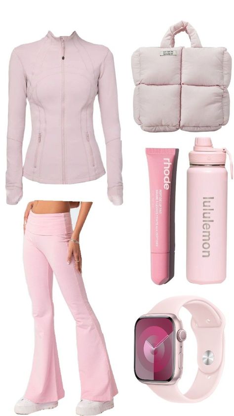 Pink Pilates Outfit, Pilates Princess Outfit, Pink Workout Outfit, Princess Workout, Workout Outfits Aesthetic, Cute Pink Outfits, Pilates Outfit, Princess Outfit, Pink Pilates Princess