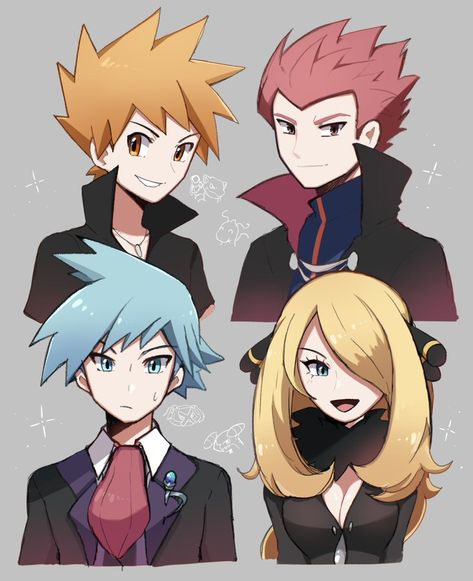 Touya! ★ on Twitter: "Pokemon Champions: Part 1 ✨ " / Twitter Lance Pokemon, Pokemon Cynthia, Gijinka Pokemon, Pokémon Trainers, Pokemon Champions, Pokemon Trainers, Pokemon Waifu, Pokemon Pins, Pokemon Special