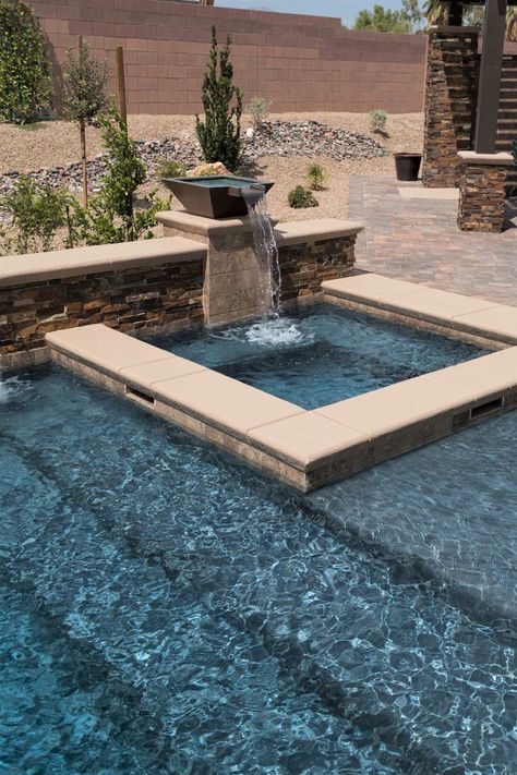 QuartzScapes Caribbean Series St. Martin Shade | NPT Pool Finishes Pool Water Coloring, Dark Blue Pool Water, Dark Blue Pool Tile, Dark Blue Pool Color, Quartzscapes Pool Colors, Dark Blue Pool, Pool Plaster Colors, Mediterranean Pool, Concrete Backyard