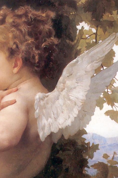 My Brother, My Captain, My King : Photo William Adolphe Bouguereau, Angel Aesthetic, Wallpaper Laptop, Angel Painting, White Wings, Poses References, Ethereal Art, Classical Art, Angel Art