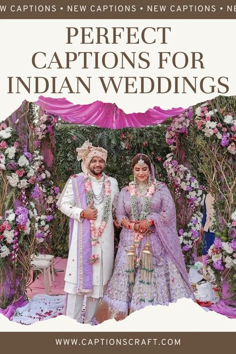 200+ Indian Wedding Captions For Instagram: The Perfect Words to Celebrate Love and Tradition Indian Wedding Captions, Indian Wedding Captions For Instagram, Indian Wedding Quotes, Engagement Captions, Wedding Preparation Checklist, Wedding Phrases, Unique Captions, Wedding Captions For Instagram, Indian Engagement