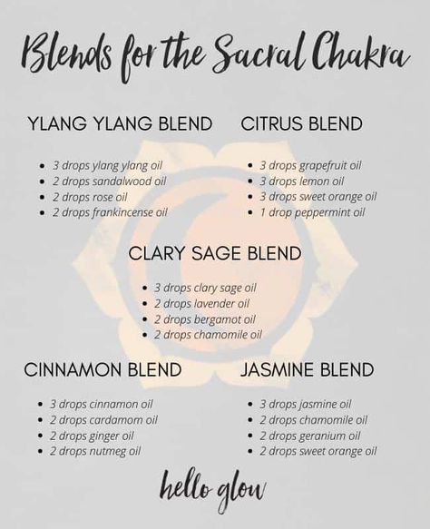 Jasmine Essential Oil Blend, Sacral Chakra Essential Oil Blend, Sagittarius Essential Oil Blend, Sacral Chakra Essential Oils, Chakra Essential Oil Blends, Essential Oils For Chakras, Essential Oil Perfume Blends, Essential Oil Perfumes Recipes, Essential Oil Combinations