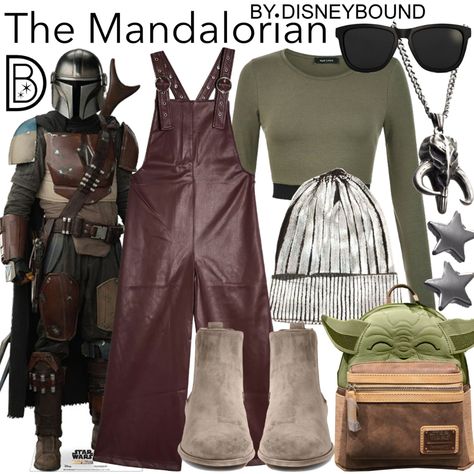 DisneyBound - The Mandalorian The Mandalorian Outfit, Mando Disneybound, Mandolorian Outfits, Mandalorian Inspired Outfit, Mandalorian Disneybound, Disney Bounding Star Wars, Star Wars Outfits Inspiration, Star Wars Inspired Outfits, Star Wars Disneybound