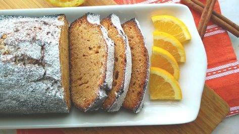 Spiced Orange and Honey Loaf Cake Honey Loaf, Spice Loaf, Banana Butterscotch, Sweet Brunch, Loaf Cakes, Fruit Bread, Orange Spice, Delicious Bread, Loaf Cake