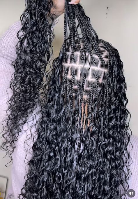 Black Goddess Braids, Hairstyles For Winter, Mermaid Braids, Box Braid Hair, Lemonade Braids Hairstyles, Dyed Curly Hair, Braided Hair Styles, Braids Hairstyles For Black Women, Cute Box Braids