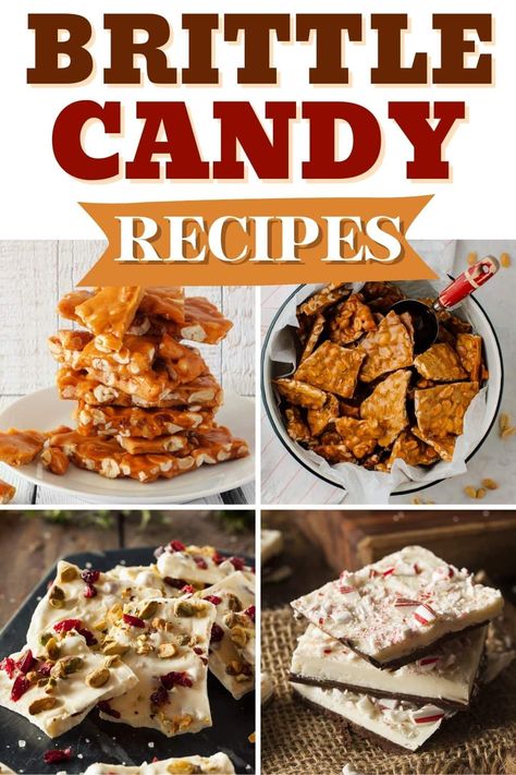 Brittle Candy Recipes Diy Candies Recipes, Brittle Candy Recipes, Brittle Recipes Easy, Homemade Brittle Recipes, Spicy Candy Recipes, Nut Candy Recipes, Vintage Candy Recipes, Oat Brittle, Cracker Brittle