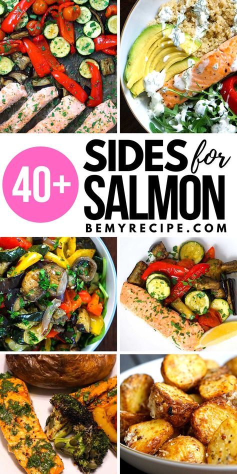 Side Dishes that Go Well with Salmon - 40+ Flavor-Packed Combos and Pairings Salad That Goes With Salmon, Best Salmon Sides, What Pairs Well With Salmon, Salmon Patty Side Dishes, Side Dishes For Salmon Dinner, Sides With Salmon, Salmon Sides Dishes, Salmon Pairings, Sides For Salmon