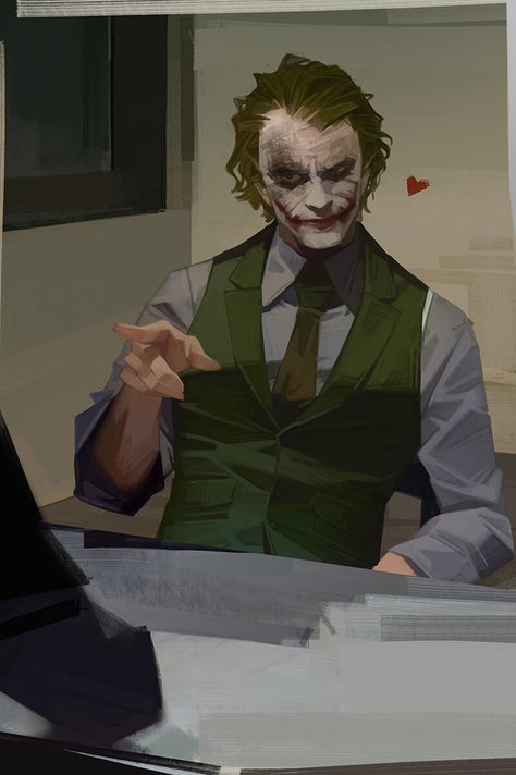 Joker Fanart Heath Ledger, Joker Heath Ledger Art, The Joker Fanart, Joker Comic Art, Joker X Batman, Joker Ledger, Joker Comics, Joker Fanart, Joker Heath Ledger