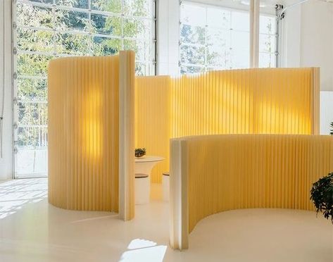 launching in 2023 is a new product innovation from molo design studio. our wood softwall + softblock has been thoughtfully manufactured from sustainable maple veneer. Room Partitions, Office Dividers, Flexible Wood, New Product Launch, Wooden Room Dividers, Space Dividers, Folding Walls, Wooden Room, Aesthetic Space