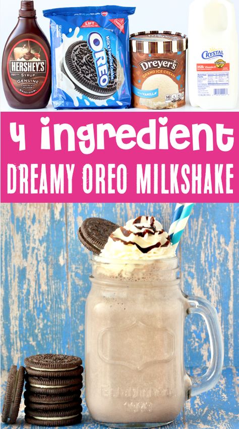 Oreo Milk Shake, How To Make A Shake, Oreo Shake Recipe, Vanilla Shake Recipes, Chocolate Shake Recipe, Peppermint Milkshake, Oreo Milkshake Recipe, Shake Recipes Healthy, Oreo Milk