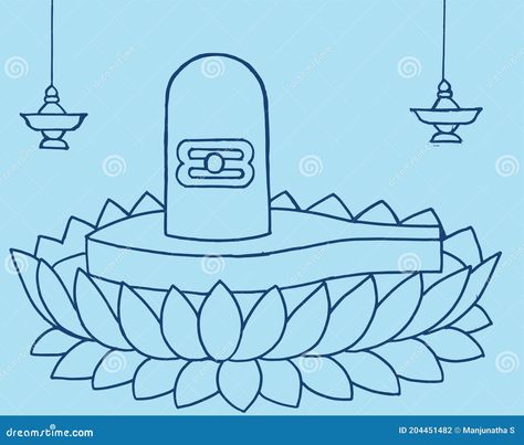 Outline Illustration, Illustration Sketches, Lord Shiva, Ganesha, Flower Drawing, Shiva, Drawing Sketches, Stock Vector, Vector Illustration