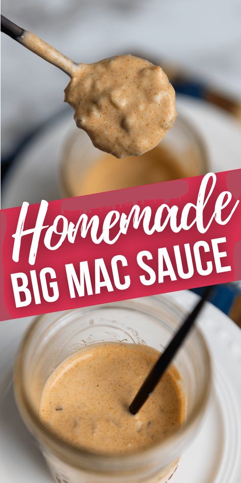 Copycat Big Mac Sauce Mcdonald's, Mac Sauce Mcdonalds, Big Mac Special Sauce Recipe, Big Mac Sauce Recipe Copycat, Mcdonalds Copycat Recipes, Special Sauce Recipe, Healthy Sauce Recipes, Italian Sauce Recipes, Mcdonald's Big Mac