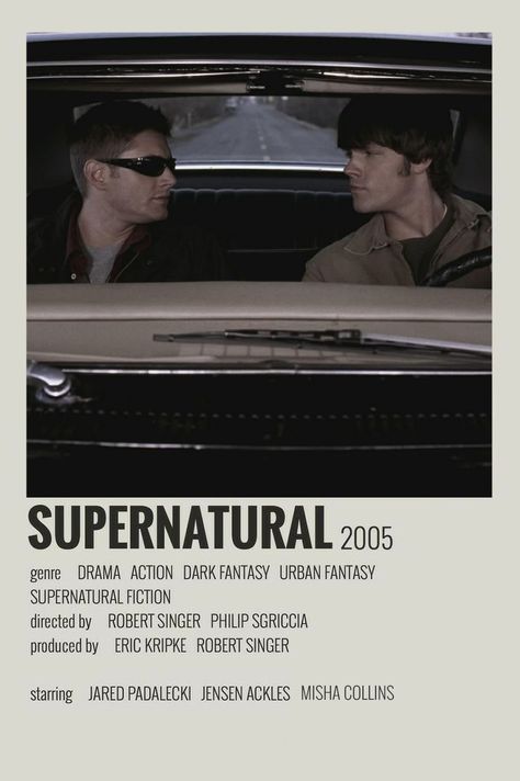 Vintage Supernatural Posters, Supernatural Show Poster, Supernatural Tv Show Poster, Supernatural Movie Poster, Supernatural Poster Aesthetic, Supernatural Polaroid Poster, Supernatural Room Decor, Tv Shows Posters, Supernatural Decor