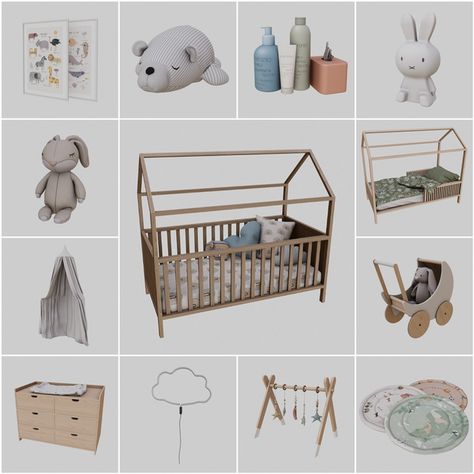 Sims 4 Cc Basinet, Novvvas Cc, Sims 4 High Chair Cc, Sims 4 Cc Kids Room, Sims 4 Kids Room, Toddler Cc Sims 4, Mods Sims 4, Lotes The Sims 4, Sims Baby