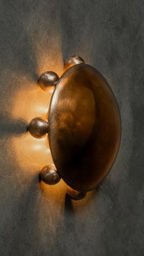 lighting, light fixtures, sconce, home accents, home decor, home accessories, interior design Sculptural Light, Pendant Light Brass, Alchemic Symbols, Bronze Sconces, Bronze Wall, Interior Design Guide, Brass Pendant Light, Sand Casting, Light Works