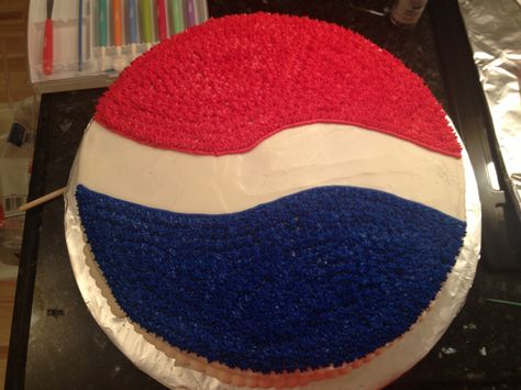 Pepsi cake Pepsi Cola Cake, Pepsi Theme Party, Pepsi Cake Design, Pepsi Party, Pepsi Cake, Pepsi Clothes, Pepsi Blue, Cake Themes, Bd Cake