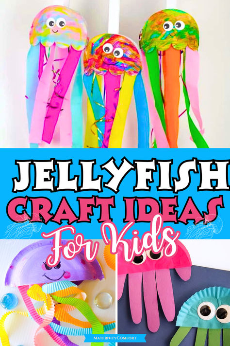 Are you looking for summer jellyfish craft ideas for kids? We've got 17+ Easy Jellyfish Crafts That are perfect for Toddler summer crafts! Sea animal crafts for preschool! Jellyfish activities for kids with book ideas! Fun rainy day each activity for kids! Jellyfish Crafts For Toddlers, Paper Jellyfish Craft, Jellyfish Activities Preschool, Jellyfish Crafts For Kids, Jellyfish Art For Kids, Sea Animal Crafts For Preschool, Preschool Jellyfish, Jellyfish Activities, Jellyfish Activity