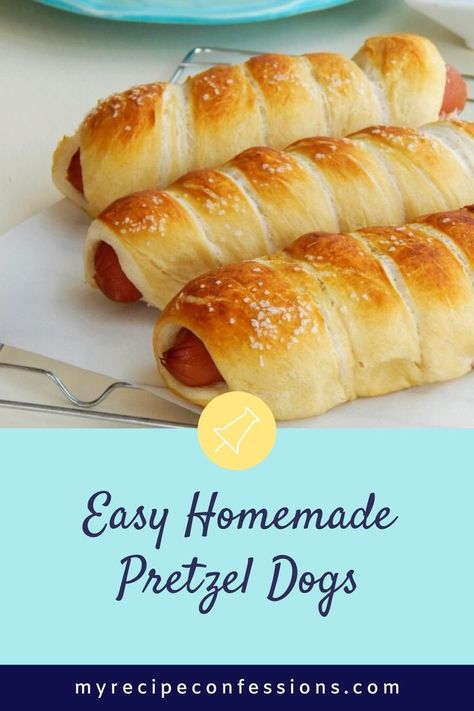 Homemade Pretzel Dogs, Pretzel Hot Dog Buns, Pretzel Dogs Recipe, Everybody Always, Homemade Pretzel, Pretzel Dogs, Pretzel Dough, Dogs Are The Best, Hot Dogs Recipes