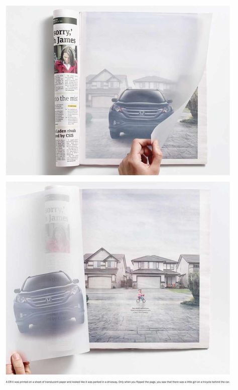 Honda:  Translucent paper Essay Samples, Academic Essay, Analysis Essay, Clever Advertising, Publicidad Creativa, Guerilla Marketing, Best Ads, Argumentative Essay, Transparent Paper