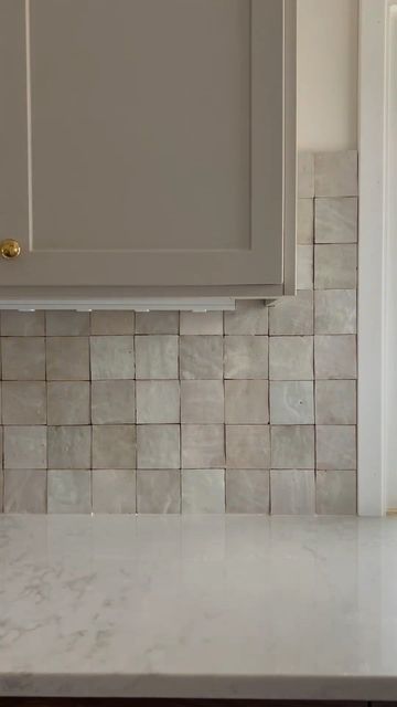 I N T E R I O R J A M E S on Instagram: "The best project of 2 0 2 3 …. the backsplash! The natural white zellige tiles from @riadtile give the most natural, organic vibe to our kitchen 🤎" Neutral Kitchen Tile Backsplash, Kitchen Zellige Tiles, Neutral Kitchen Tiles, Zellige Kitchen Backsplash, Zellige Tile Kitchen, Wood Benchtop, Modern Organic Bathroom, Organic Bathroom, Neutral Backsplash