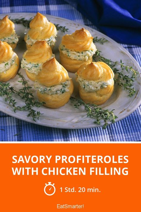 Profiteroles Recipe, Cream Filling Recipe, Healthy Delicious Recipes, Choux Pastry, Savory Pie, Eat Smart, Eat Smarter, Filling Recipes, Healthy Delicious