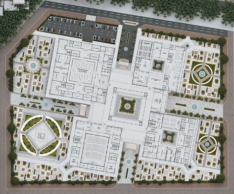 GRADUATION PROJECT (Islamic museum) :: Behance Mosque Design Islamic Architecture Plan, Process Portfolio, Islamic Museum, Graduation Aesthetic, Architectural Portfolio, Museum Plan, Unique Bedroom Design, Architecture School, Aesthetic Architecture