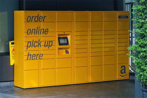 Amazon Locker, New Street Square, City of London, London Amazon Locker, London City, Lockers, Locker Storage, Black And White