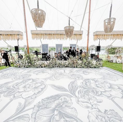 Dancefloor Designs, Dancefloor Wedding Ideas, Painted Dance Floor, Wedding Dance Floor Design, Dance Floor Print, Floral Dance Floor, Wedding Dancefloor, Reception Dance Floor, English Winter