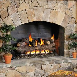 Gas Logs - Fireplace Gas Logs | Woodland Direct Fireplace Vent, Vent Free Gas Fireplace, Log Fire, Gas Fireplace Insert, Gas Log Sets, Fireplace Logs, Gas Fireplace Logs, Free Gas, Rock Fireplaces