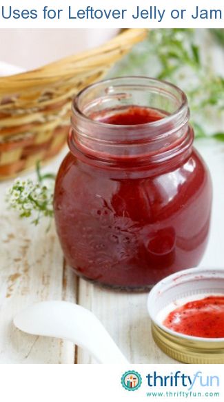 This is a guide about uses for leftover jelly or jam. Ever find the jam or jelly jar in the back of the fridge with only a little left and not know a good way to use it, be creative. Jam And Jelly, The Jam, Jelly Recipes, Jelly Jars, Leftovers Recipes, Jams & Jellies, Jelly Beans, Be Creative, The Back