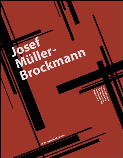 Project 2 - Josef Muller-Brockmann book cover: final draft Joseph Muller, International Typographic Style, Swiss Design, International Style, Menu Design, Typography Design, Typography, Book Cover, Quick Saves