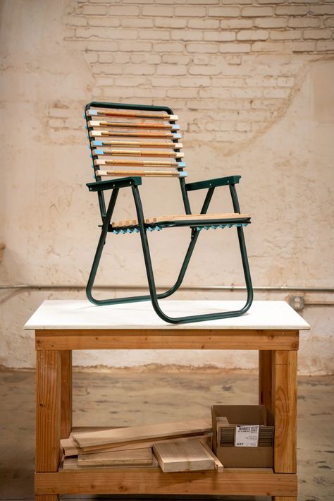 Transform a Cheap Lawn Chair Into a Piece of Art—Two Furniture Designers Show You How | Architectural Digest | Architectural Digest Sunflower Backyard, Modern Kitchen Backsplash Ideas, Modern Kitchen Backsplash, Diy Lawn, Lawn Chair, Backyard Furniture, Indoor Chairs, Lawn Chairs, Diy Chair