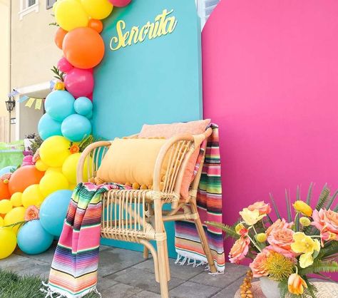 Mexican Birthday Party Ideas, Mexican Birthday Party, Mexican Birthday Parties, Birthday Fiesta, Mexican Birthday, Fiesta Theme Party, Mexican Party Theme, Fiesta Theme, Fiesta Baby Shower