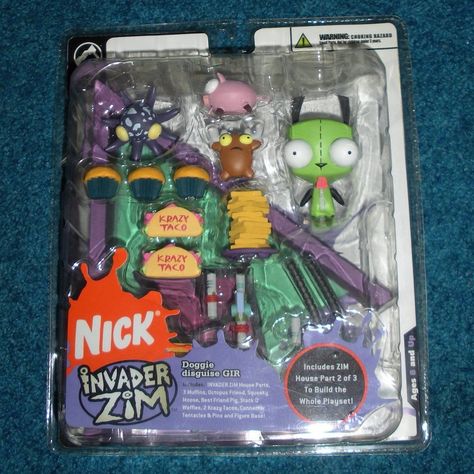 Invader Zim Gir Headphones, Invader Zim Figures, Invader Zim Gir Merch, Invader Zim Outfit, Invader Zim Merch, Zombie Hello Kitty, Gir Invader Zim, Invader Zim Gir, Invader Zim Characters