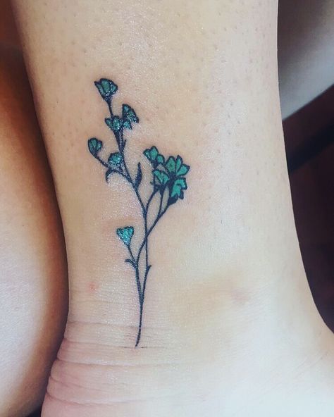 #pcos #tattoo #teal #strength #me Teal Flower Tattoo, Teal Tattoo, Turquoise Tattoo, Tattoos Cool, Sick Tattoos, Strong Tattoos, Royal Au, Purple Tattoos, Awareness Tattoo