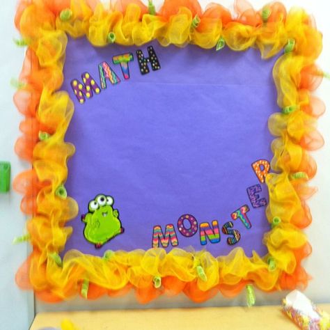 Simple Border Designs For Bulletin Board, Neon Classroom Decor, Boarders For Bulletin Boards, Neon Classroom, Music Monster, Creative Bulletin Boards, Bulletin Borders, Diy Bulletin Board, Summer Bulletin Boards