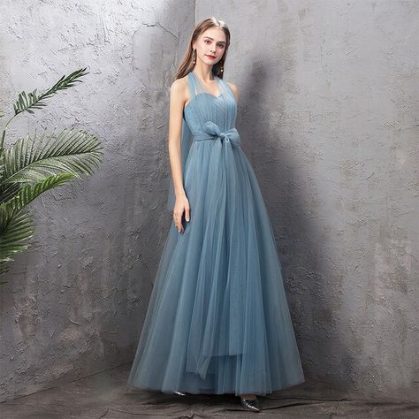 Dusty Blue Bridesmaid Dresses Long, Blue Bridesmaid Dresses Long, Dresses Long Elegant, Simple Gown, Dusty Blue Bridesmaid, Vintage Long Dress, Dusty Blue Bridesmaid Dresses, Simple Gowns, Formal Prom Dress